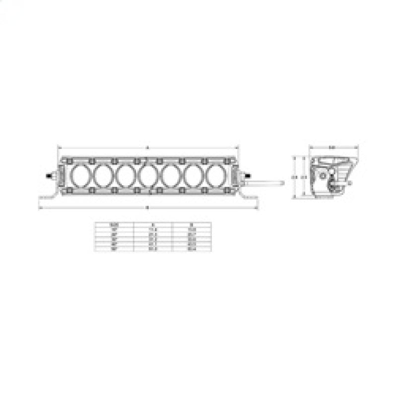 Rigid Industries Revolve 50in Bar w/Amber Trim Ring