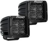 Rigid Industries D Series PRO Midnight Edition - Spot - Diffused - Pair